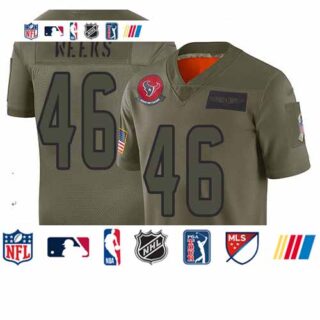 Texans #46 Jon Weeks Camo Men's Stitched Football Limited 2019 Salute To Service Jersey