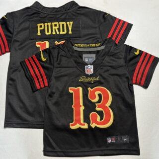 Toddlers San Francisco 49ers #13 Brock Purdy Black 2025 F.U.S.E. Rivalries Vapor Limited Stitched Football Jersey
