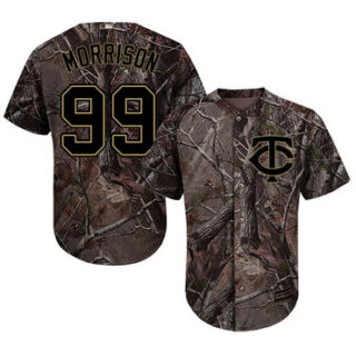 Twins #99 Logan Morrison Camo Realtree Collection Cool Base Stitched Baseball Jersey