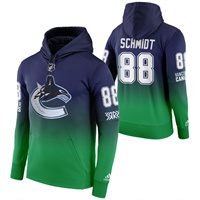 Vancouver Canucks #88 Nate Schmidt Reverse Retro Pullover Hoodie Green