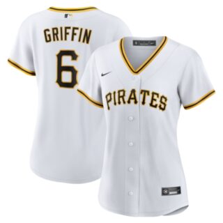 Women's Pittsburgh Pirates #6 Konnor Griffin Nike White Home Replica Jersey