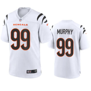 Youth Cincinnati Bengals #99 Myles Murphy White Stitched Game Jersey