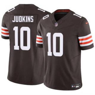 Youth Cleveland Browns #10 Quinshon Judkins Brown 2025 Draft F.U.S.E. Vapor Limited Stitched Football Jersey