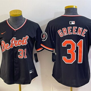 Youth Detroit Tigers #31 Riley Greene Black 2026 Alternate Vapor Premier Limited Stitched Baseball Jersey
