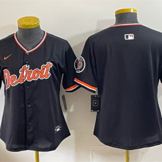 Youth Detroit Tigers Blank Black 2026 Alternate Vapor Premier Limited Stitched Baseball Jersey