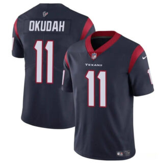 Youth Houston Texans #11 Jeff Okudah Navy Vapor Untouchable Limited Stitched Football Jersey