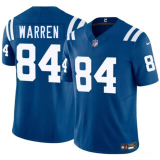 Youth Indianapolis Colts #84 Tyler Warren Blue 2025 Draft F.U.S.E Vapor Untouchable Limited Stitched Football Jersey