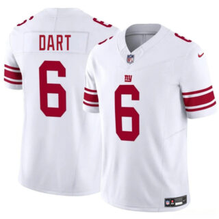 Youth New York Giants #6 Jaxson Dart White 2025 Draft F.U.S.E. Vapor Untouchable Limited Stitched Jersey