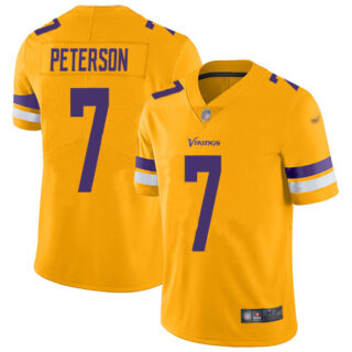 Youth Nike Vikings #7 Patrick Peterson Gold Youth Stitched NFL Limited Inverted Legend Jersey