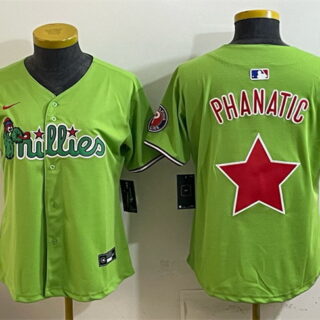 Youth Philadelphia Phillies Light Green Phanatic Limited Stitched Jersey