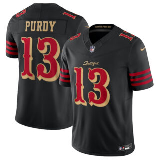 Youth San Francisco 49ers #13 Brock Purdy Black 2025 F.U.S.E. Rivalries Vapor Limited Stitched Football Jersey