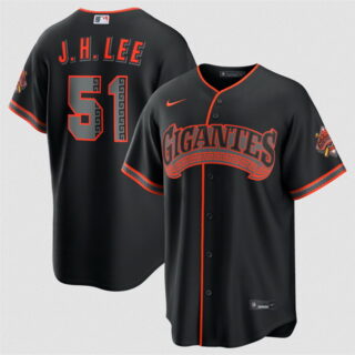 Youth San Francisco Giants #51 Jung Hoo Lee Black 2026 Alternate Stadium Stitched Baseball Jersey