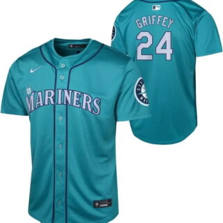 Youth Seattle Mariners #24 Ray Green Stitched MLB Cool Base Nike Jersey