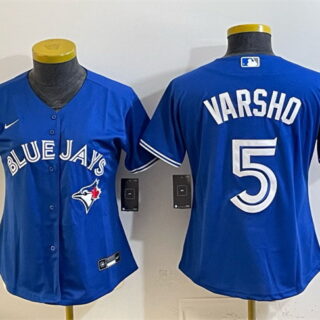 Youth Toronto Blue Jays #5 Daulton Varsho Royal Cool Base Stitched Baseball Jersey