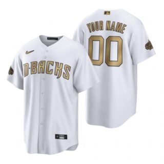 Men's Cool Base Custom Arizona Diamondbacks 2022 MLB All-Star Game White Stitched Jersey