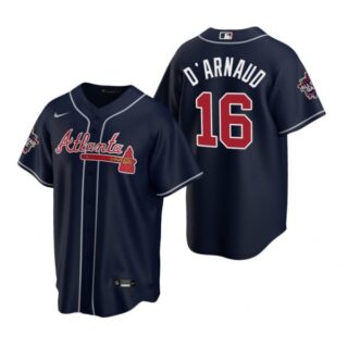 Men's Travis D'Arnaud Atlanta Braves Cool Base All Star Jersey Navy