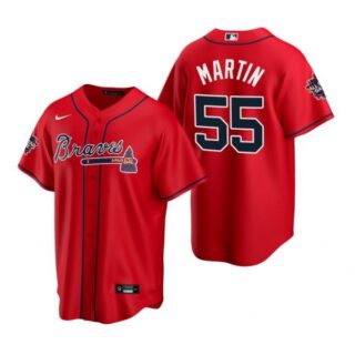 Men's Chris Martin Atlanta Braves Cool Base All Star Jersey Red
