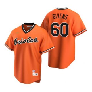 Men's Mychal Givens Baltimore Orioles Cool Base Jersey Orange Cooperstown