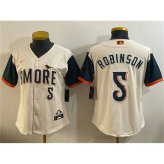 Youth Baltimore Orioles #5 Brooks Robinson Natural 2026 City Connect Stadium Stitched Baseball Jersey