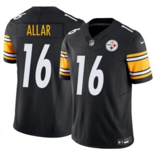 Men's Pittsburgh Steelers #16 Drew Allar Black 2026 Draft F.U.S.E. Vapor Limited Football Stitched Jersey