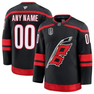 Men's Carolina Hurricanes Active Player Custom Black 2026 Stanley Cup Final Home Premium Hockey Stitched Jersey