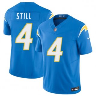 Men's Los Angeles Chargers #4 Tarheeb Still Blue 2026 F.U.S.E. Vapor Limited Football Stitched Jersey