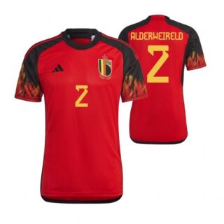 Men's Toby Alderweireld Belgium National Team Red Home Soccer Jersey 2022-23