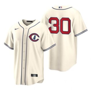 Youth Chicago Cubs Alec Mills 2022 Field of Dreams Cream Stitched Jersey
