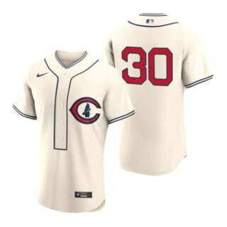 Men's Flex Base Chicago Cubs Alec Mills 2022 Field of Dreams Cream Stitched Jersey