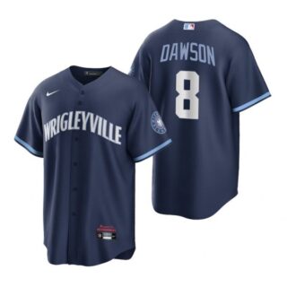 Youth Chicago Cubs Andre Dawson City Connect Wrigleyville Jersey Navy Stitched