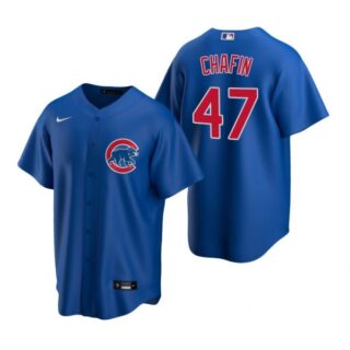Men's Andrew Chafin Chicago Cubs Cool Base Jersey Royal