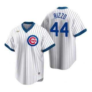 Men's Anthony Rizzo Chicago Cubs Cool Base Jersey White Cooperstown