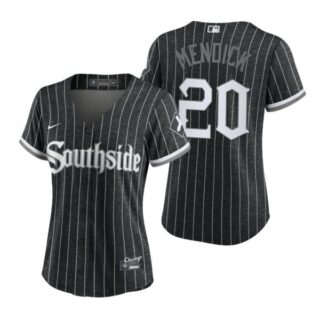 Women Chicago White Sox Danny Mendick 2021 City Connect Southside Jersey Black Stitched