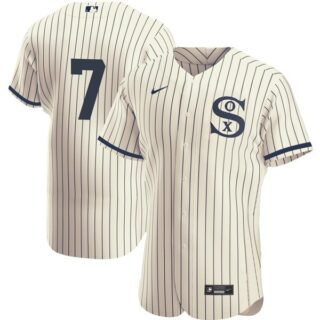 Men's - Flex Base Chicago White Sox #7 Tim Anderson Field of Dreams Throwback Jersey Stitched