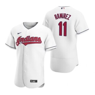 Men's Jose Ramirez Cleveland Indians Flex Base Jersey White