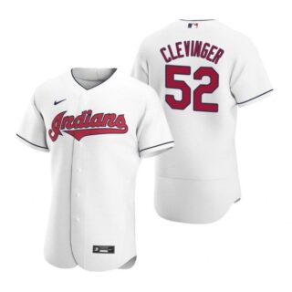 Men's Mike Clevinger Cleveland Indians Flex Base Jersey White
