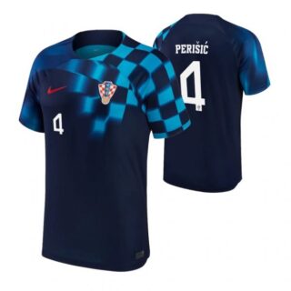 Men's Ivan Perisic Croatia National Team Dark Blue Away Soccer Jersey 2022-23