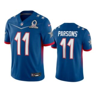 Men's Micah Parsons Dallas Cowboys 2022 NFC Pro Bowl Stitched Jersey Royal