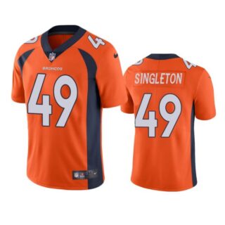 Men's Alex Singleton Denver Broncos Limited Footbal Jersey Orange