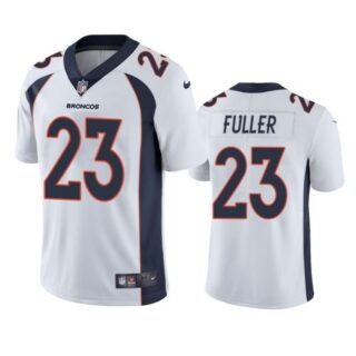 Men's Kyle Fuller Denver Broncos Limited Footbal Jersey White