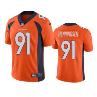 Men's Matt Henningsen Denver Broncos Limited Footbal Jersey Orange