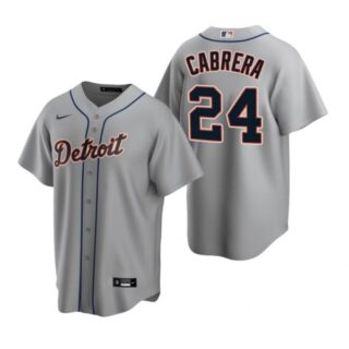Men's Miguel Cabrera Detroit Tigers Cool Base Jersey Gray