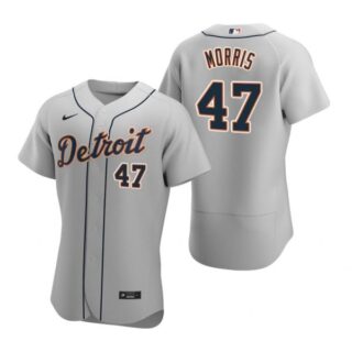 Men's Jack Morris Detroit Tigers Flex Base Jersey Gray