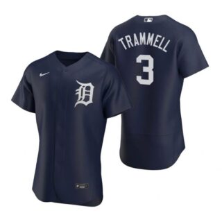 Men's Alan Trammell Detroit Tigers Flex Base Jersey White