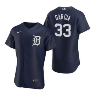 Men's Bryan Garcia Detroit Tigers Flex Base Jersey White