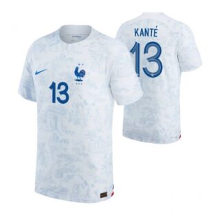 Youth N'Golo Kante France National Team White Away 2022-23 Jersey
