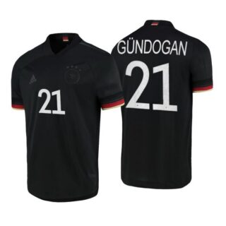 Men's Ilkay Gundogan Germany National Black Away Jersey