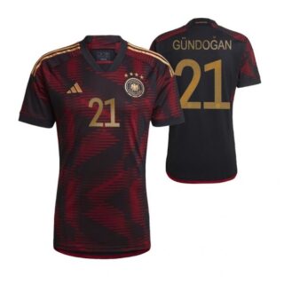 Men's Ilkay Gundogan Germany National Team Black Away Soccer Jersey 2022-23