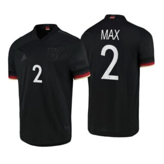Men's Philipp Max Germany National Soccer Team Black Away Jersey
