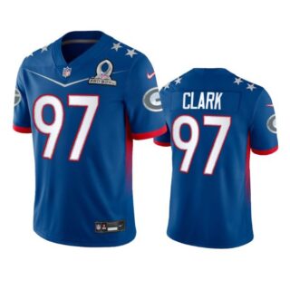 Men's Kenny Clark Green Bay Packers 2022 NFC Pro Bowl Stitched Jersey Royal